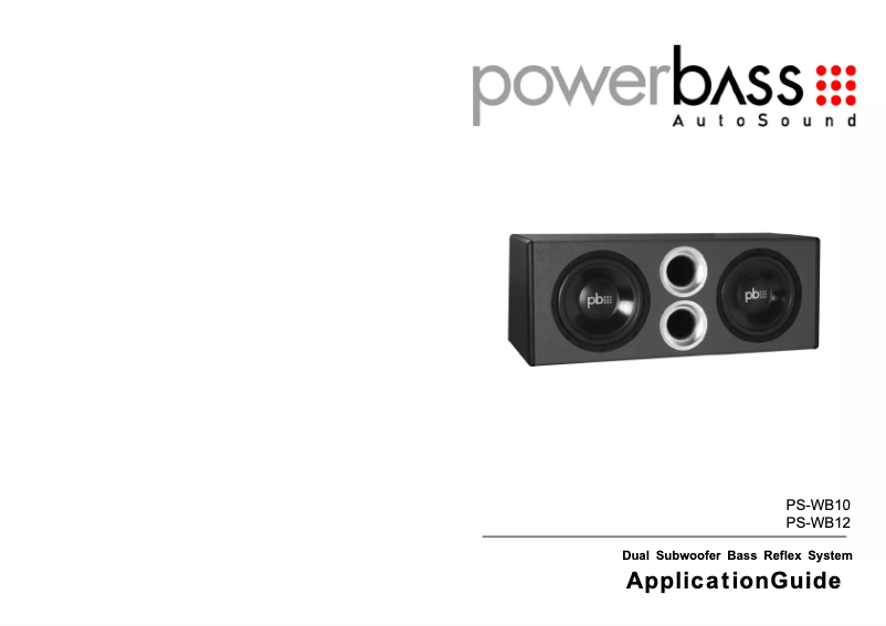 Page n°1 - Manuel utilisateur PowerBass PS-WB12