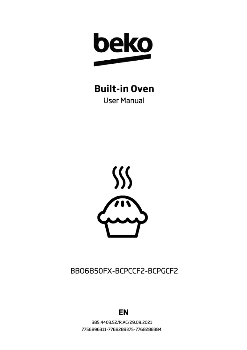Page 1 de la notice Manuel utilisateur Beko BBO6850FX