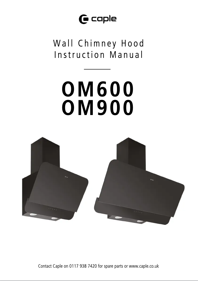 Page n°1 - Manuel utilisateur Caple OM600