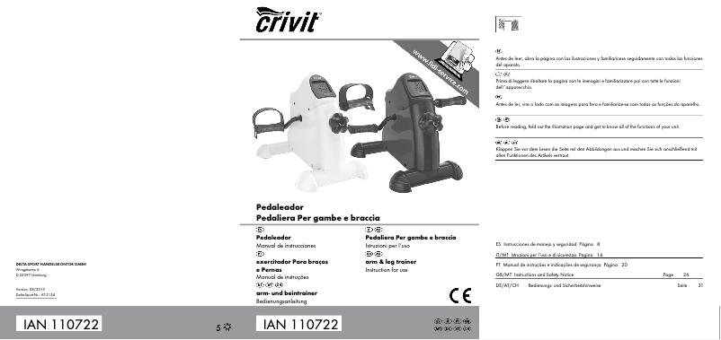 Page n°1 - Manuel utilisateur Crivit IAN 110722
