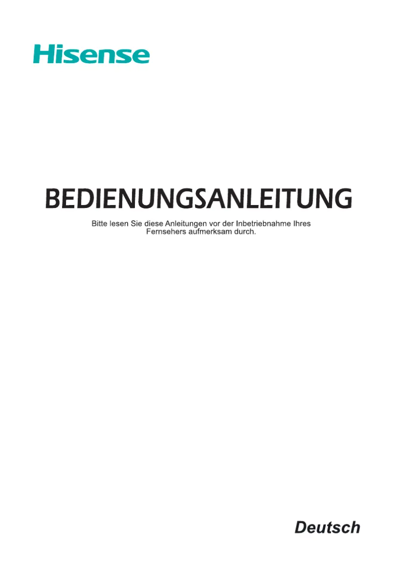 Page 1 de la notice Manuel utilisateur Hisense H50B7300