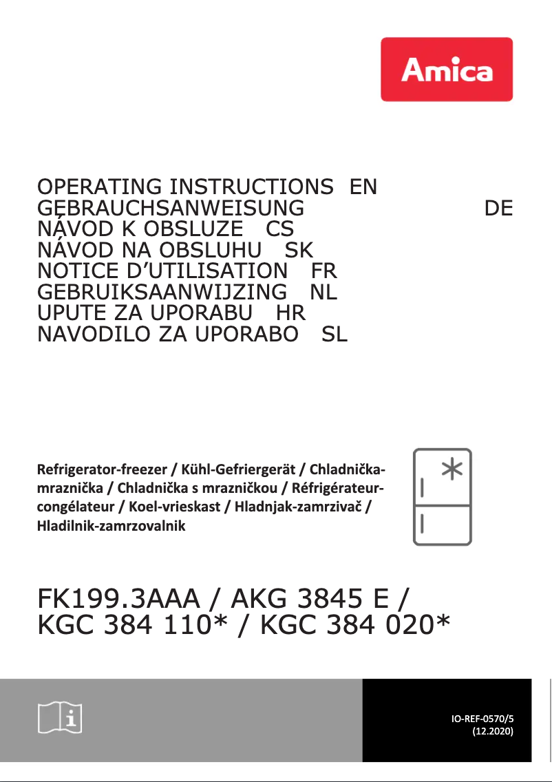 Página 1 del manual Manual de usuario Amica AKG 3845 E