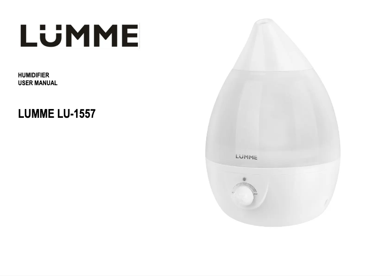 Page 1 de la notice Manuel utilisateur LUMME LU-1557