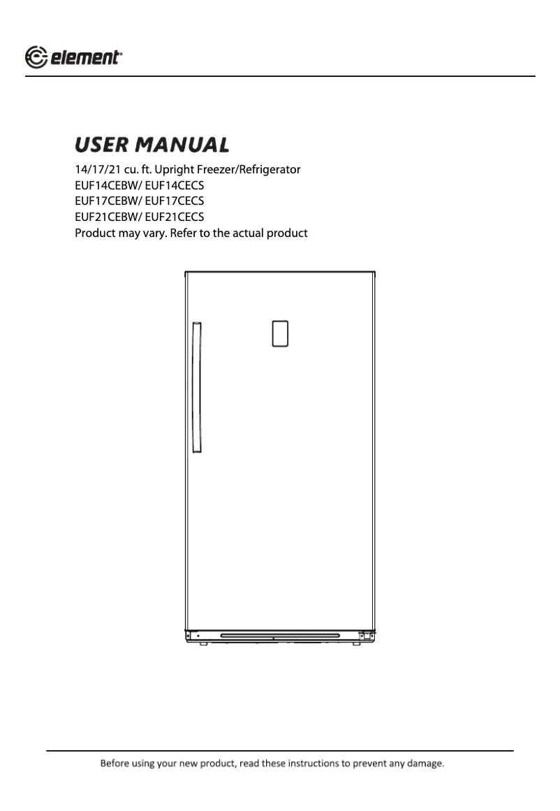 Image de la première page du manuel de l'appareil EUF21CEBW