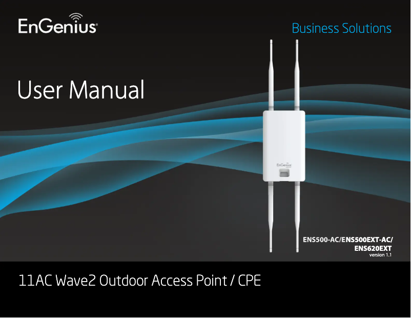 Page 1 de la notice Fiche technique EnGenius ECW230S