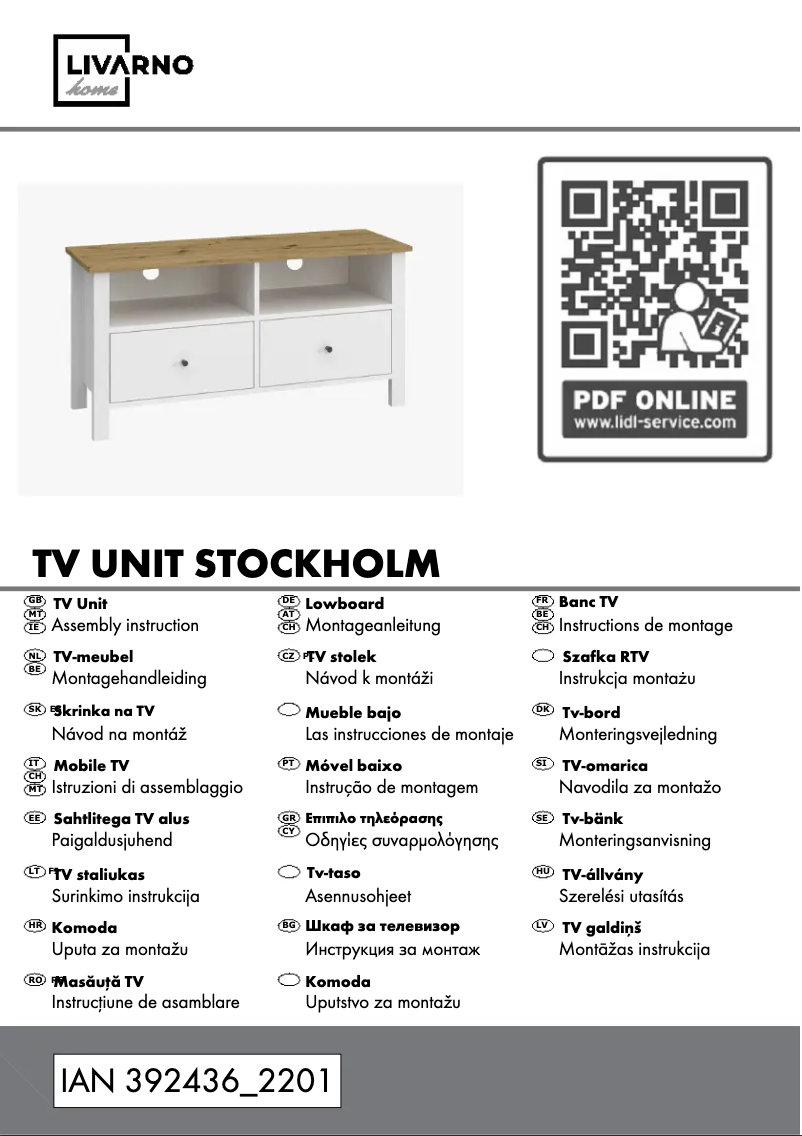 Page 1 de la notice Manuel utilisateur Livarno Lux IAN 374398