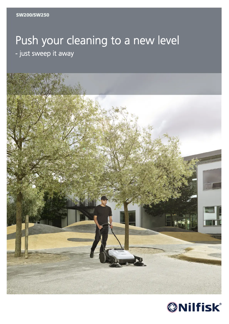 Page 1 de la notice Brochure Nilfisk SW200