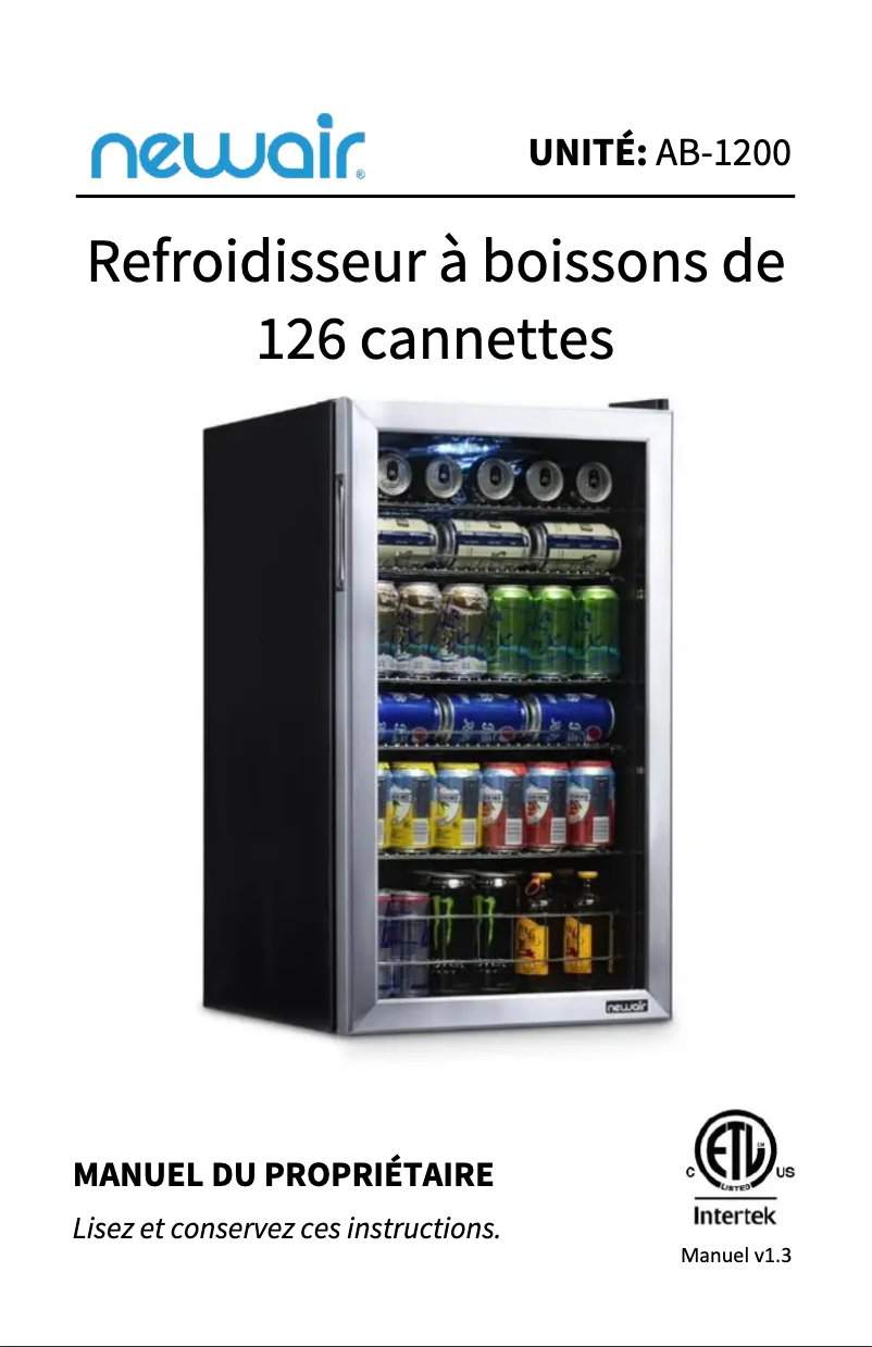 Image de la première page du manuel de l'appareil AB-1200