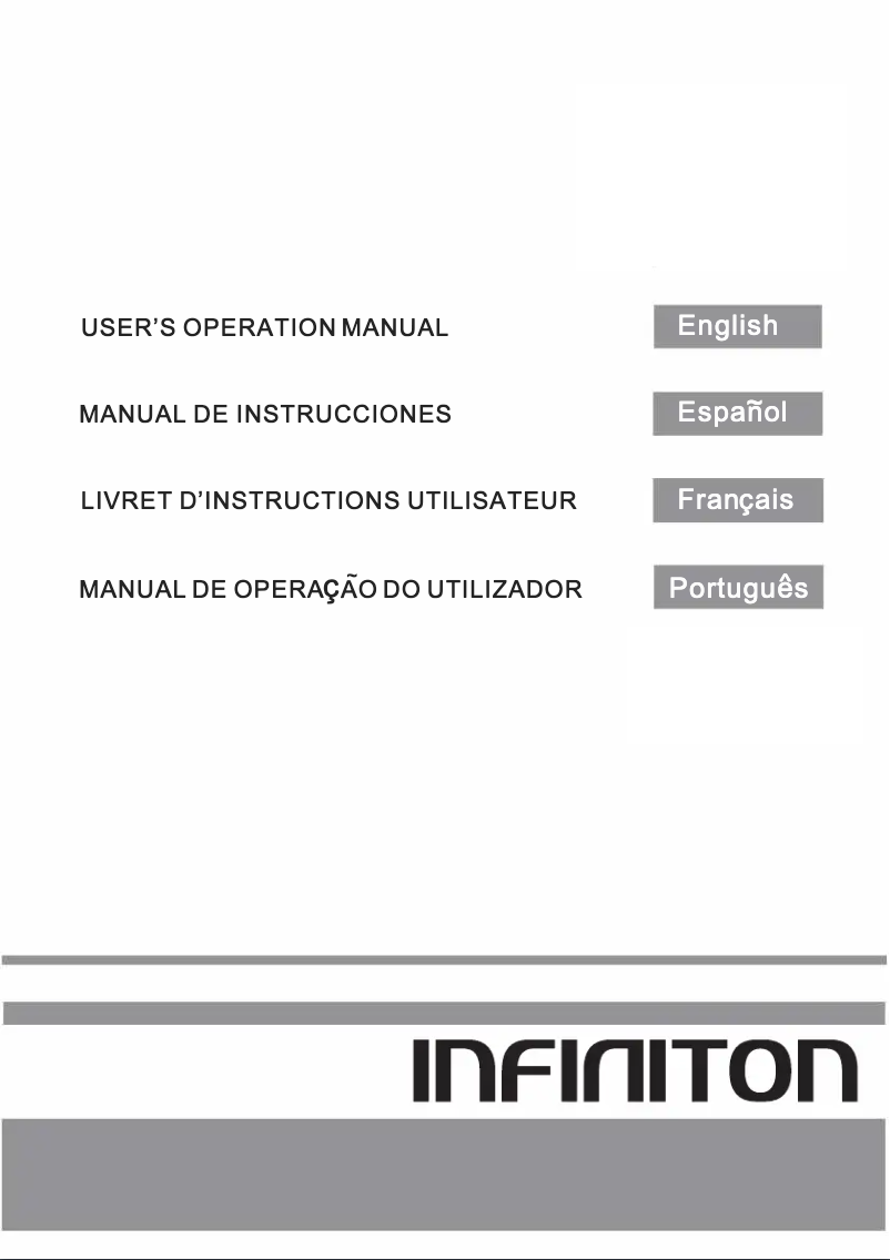 Page 1 de la notice Manuel utilisateur Infiniton FGC-BB193