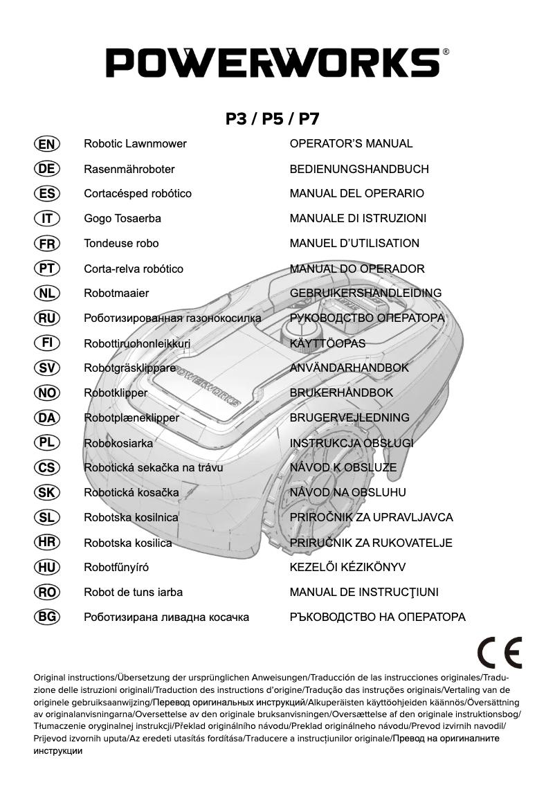 Page 1 de la notice Manuel utilisateur Powerworks P3
