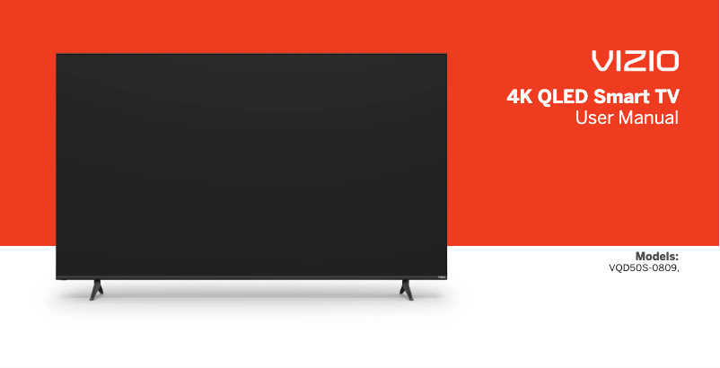 Page 1 de la notice Manuel utilisateur VIZIO VQD50S-0809