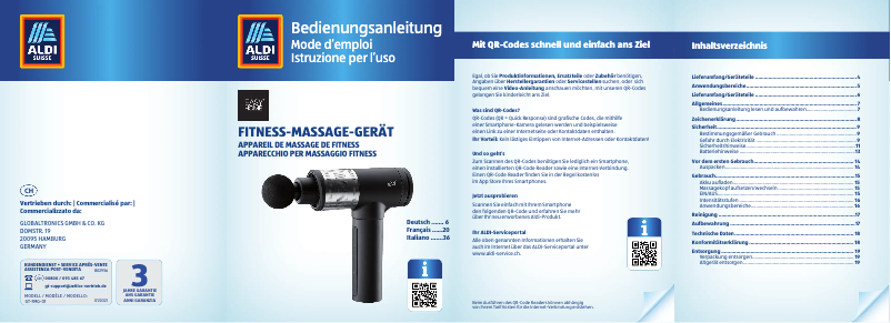 Page 1 de la notice Manuel utilisateur Easy Home GT-FMG-01