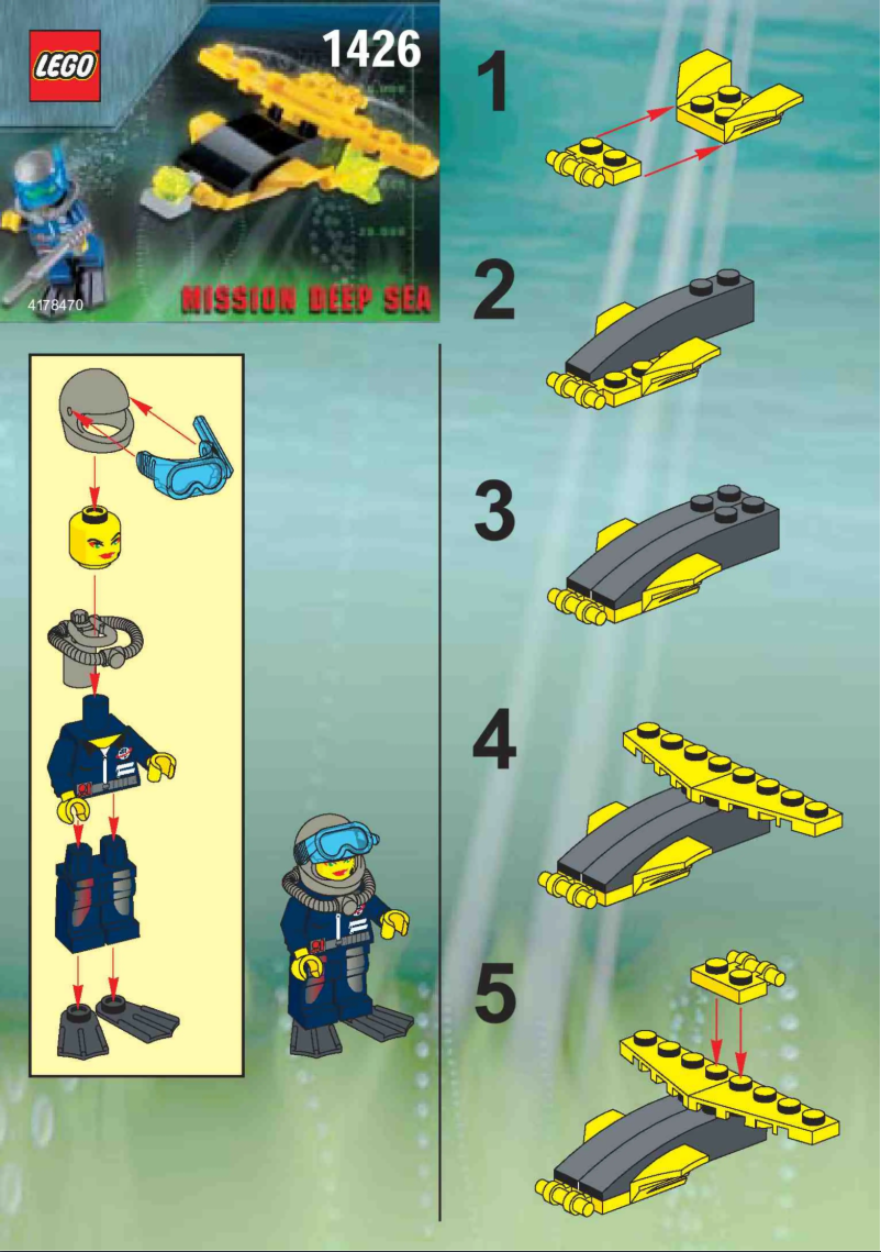 Image de la première page du manuel de l'appareil ALPHA TEAM WING DIVER