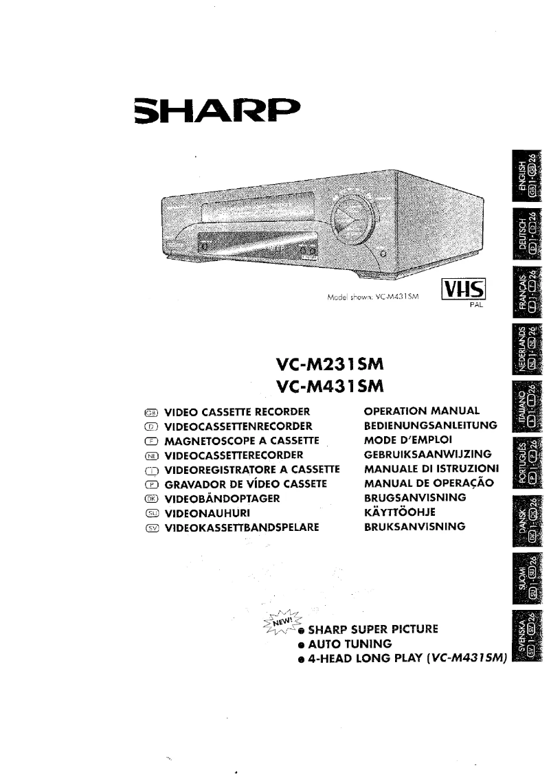 Page n°1 - Manuel utilisateur Sharp VC-M431