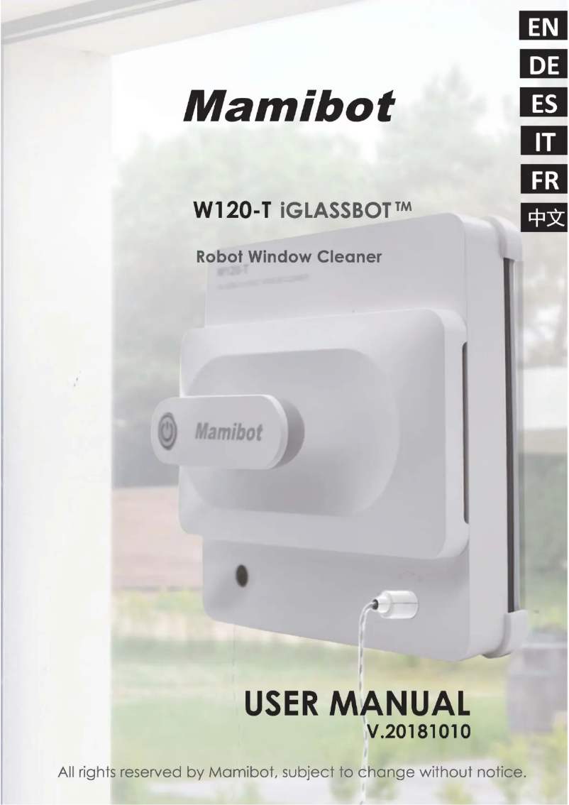 Image de la première page du manuel de l'appareil iGlassbot W120-T