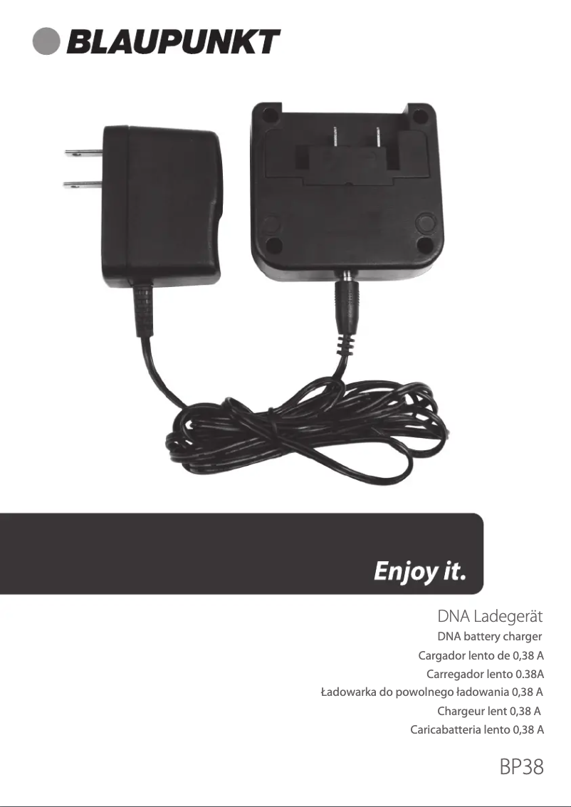 Page 1 of the manual User Manual Blaupunkt BP38