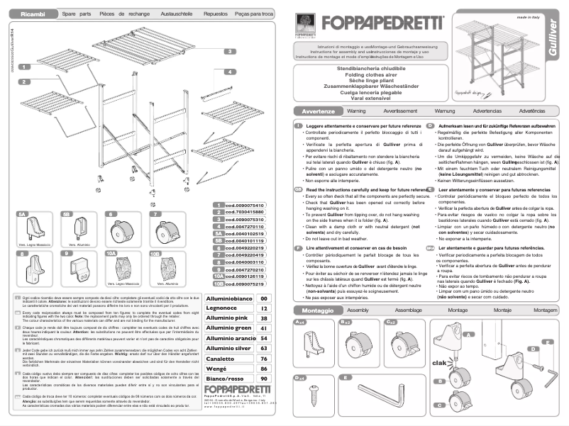 Image de la première page du manuel de l'appareil Gulliver