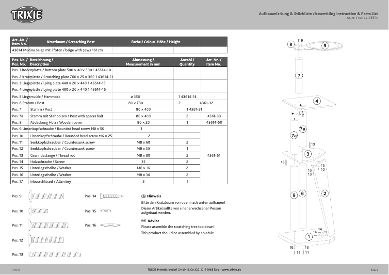Imagen de la primera página del manual del dispositivo Medina