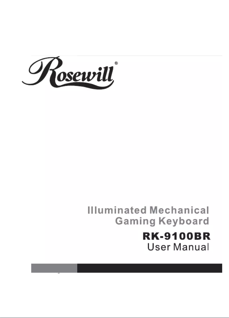 Page n°1 - Manuel utilisateur Rosewill RK-9100BR