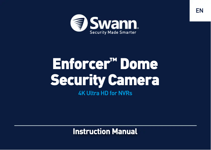 Image de la première page du manuel de l'appareil SWNHD-900DE-EU