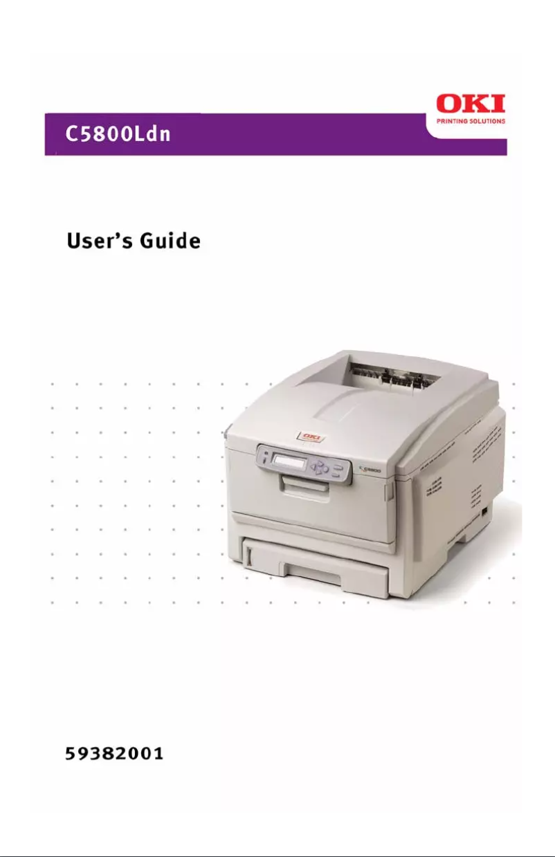 Page 1 de la notice Manuel utilisateur OKI C5800LDN