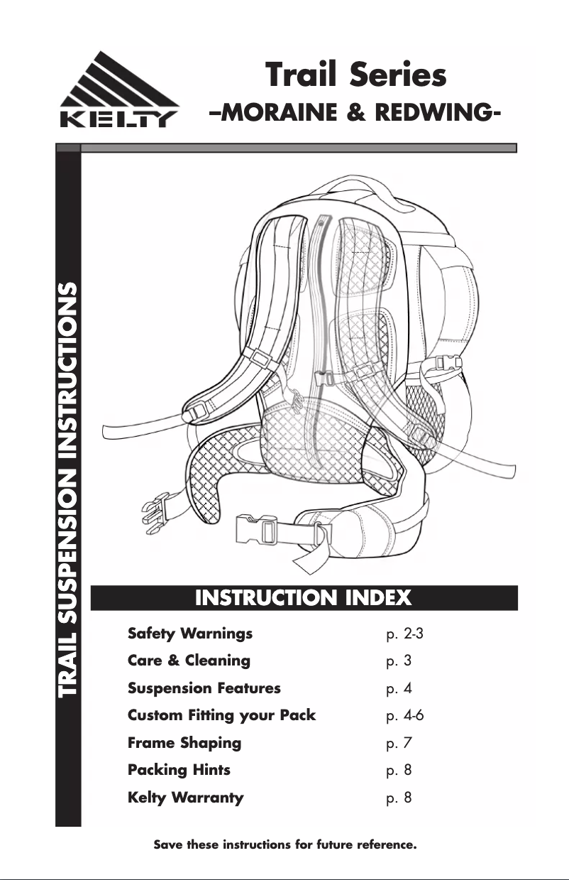 Image de la première page du manuel de l'appareil Moraine