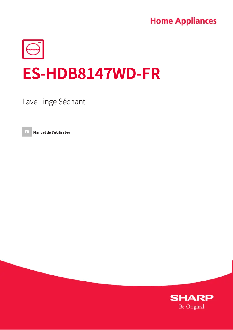 Image de la première page du manuel de l'appareil ES-HDB8147WD-FR