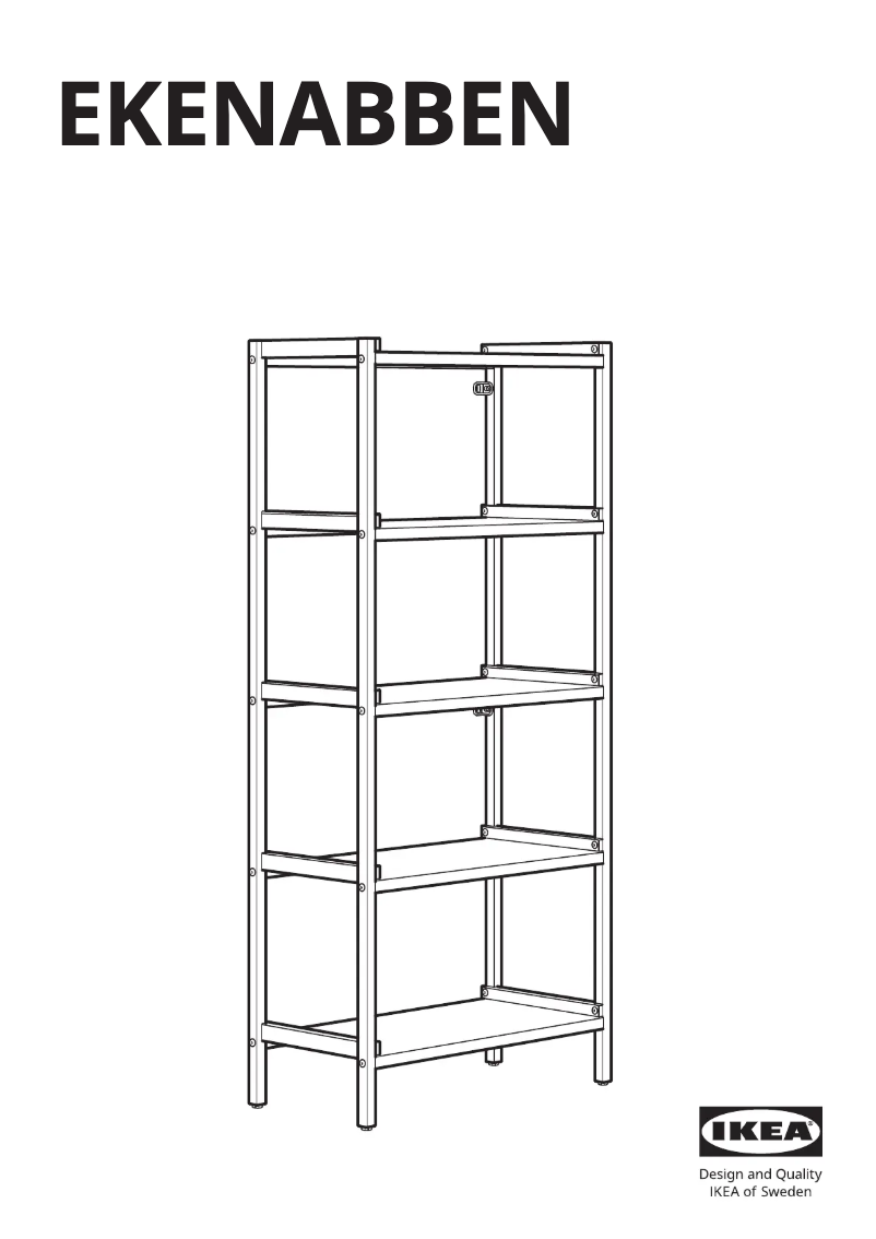 Página 1 del manual Manual de usuario Ikea EKENABBEN 604.878.14