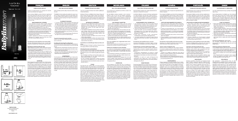 Page 1 de la notice Manuel utilisateur BaByliss E650E