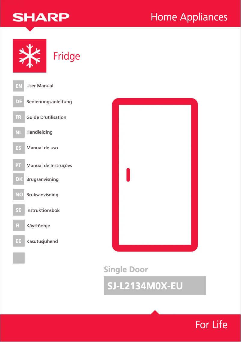 Image de la première page du manuel de l'appareil SJ-L2134M0X