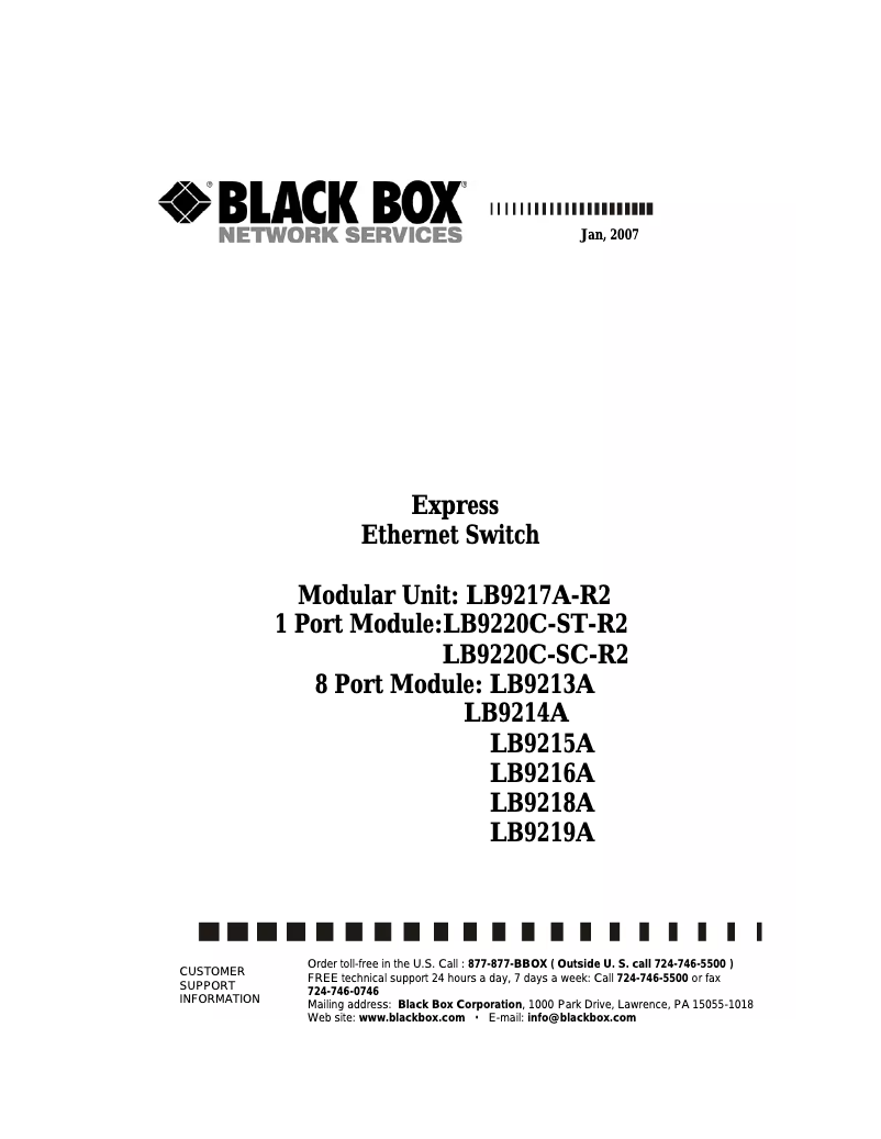 Image de la première page du manuel de l'appareil LB9213A