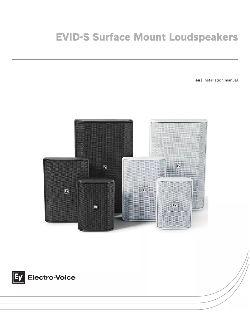 Image de la première page du manuel de l'appareil EVID-S8.2T