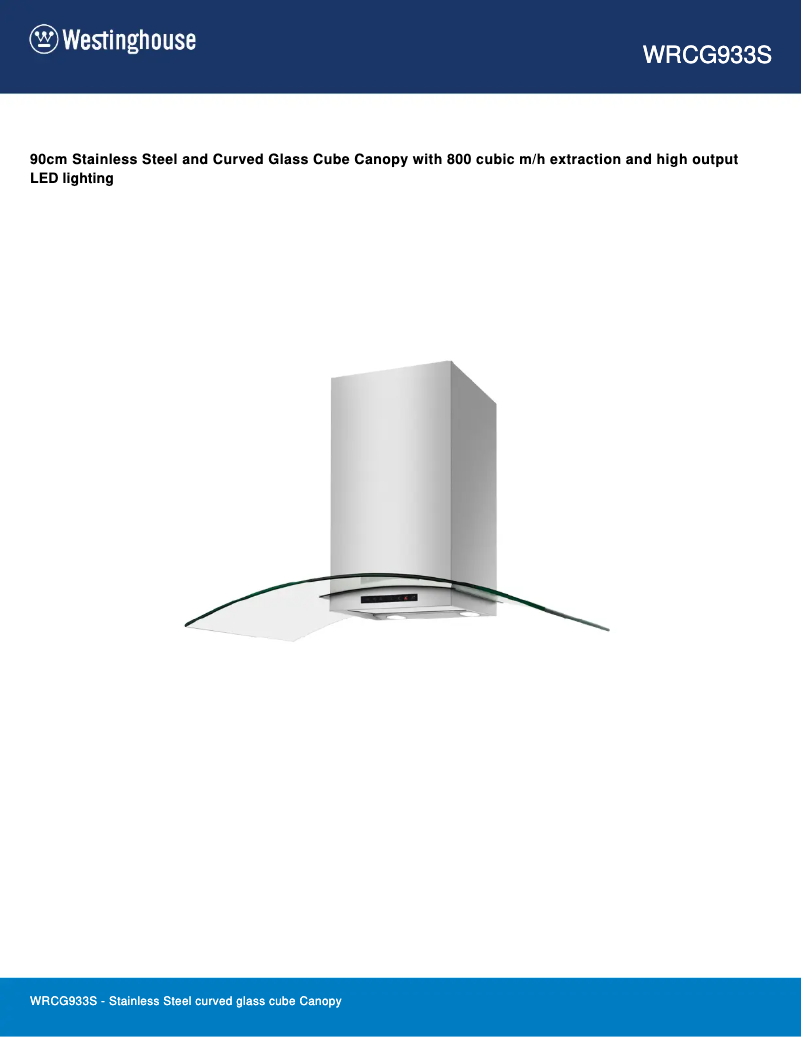 Image de la première page du manuel de l'appareil WRCG933S