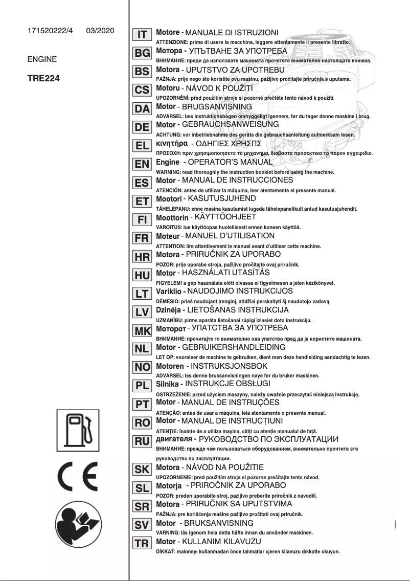 Page 1 de la notice Manuel utilisateur Stiga Combi 1066 H