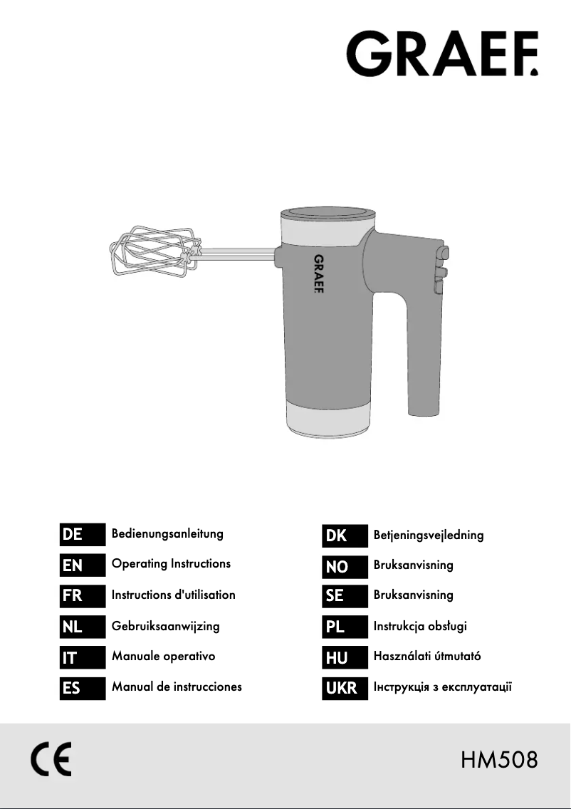 Image de la première page du manuel de l'appareil HM 508