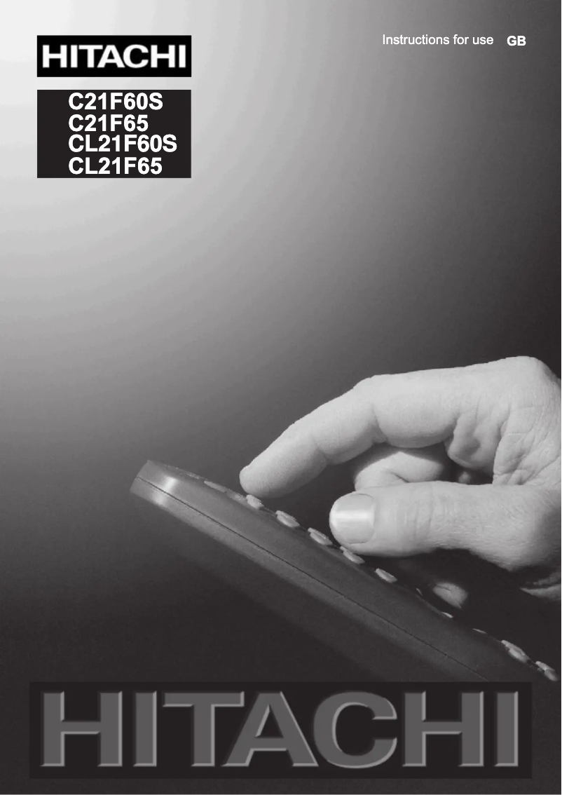 Image de la première page du manuel de l'appareil CL21F60S