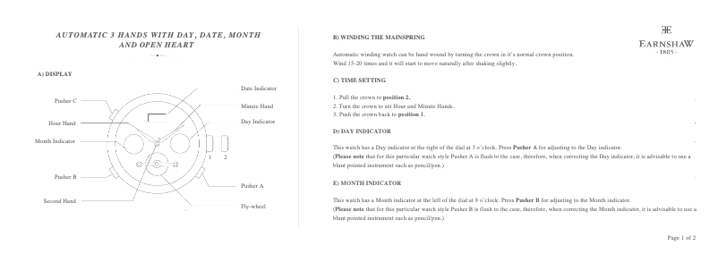 Page 1 de la notice Manuel utilisateur Earnshaw Beaufort ES-8083-03