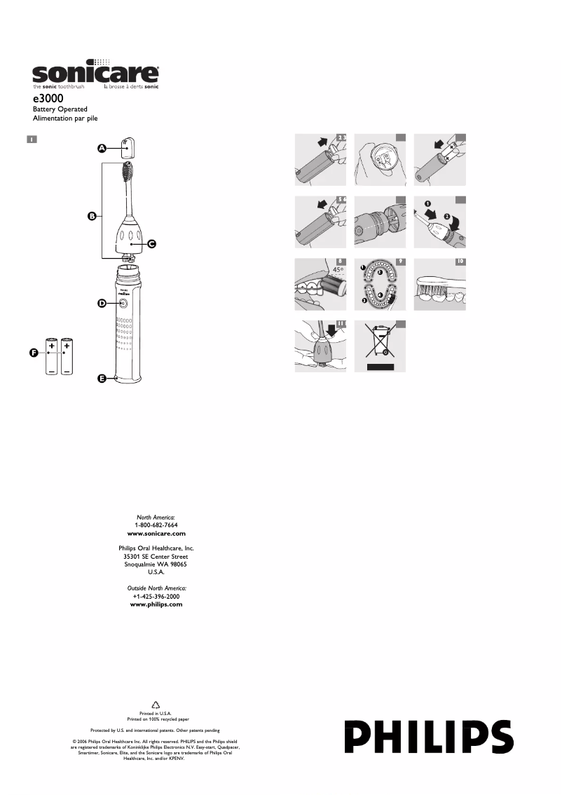 Page n°1 - Manuel utilisateur Philips Sonicare Xtreme HX3881