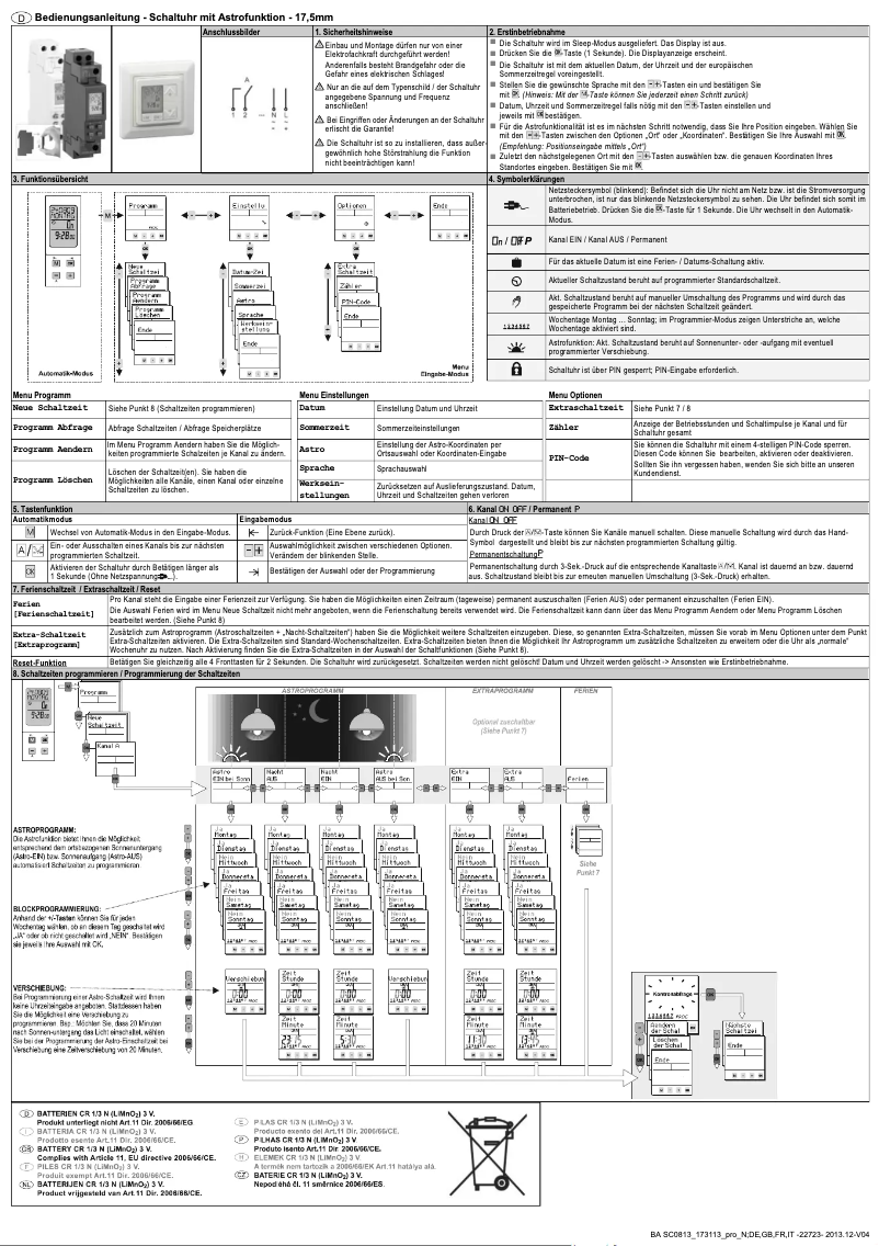 Image de la première page du manuel de l'appareil 172 113 pro