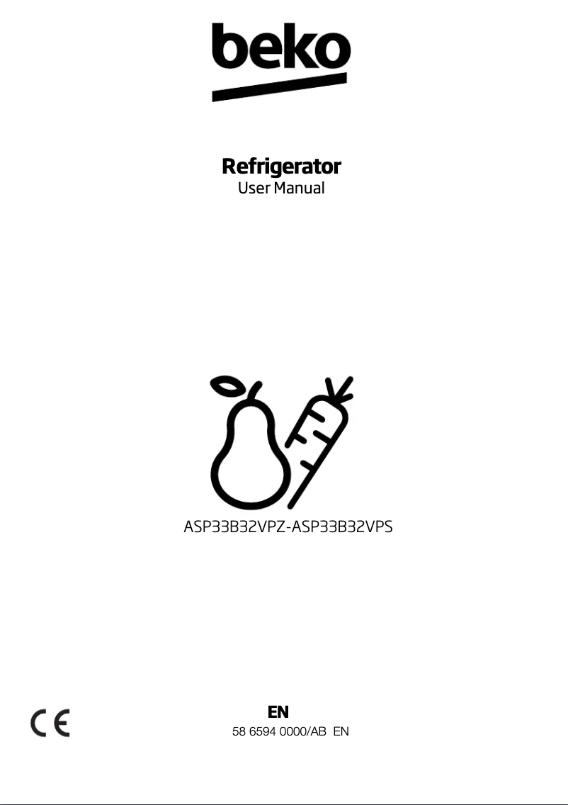 Page 1 de la notice Manuel utilisateur Beko ASP33B32VPZ