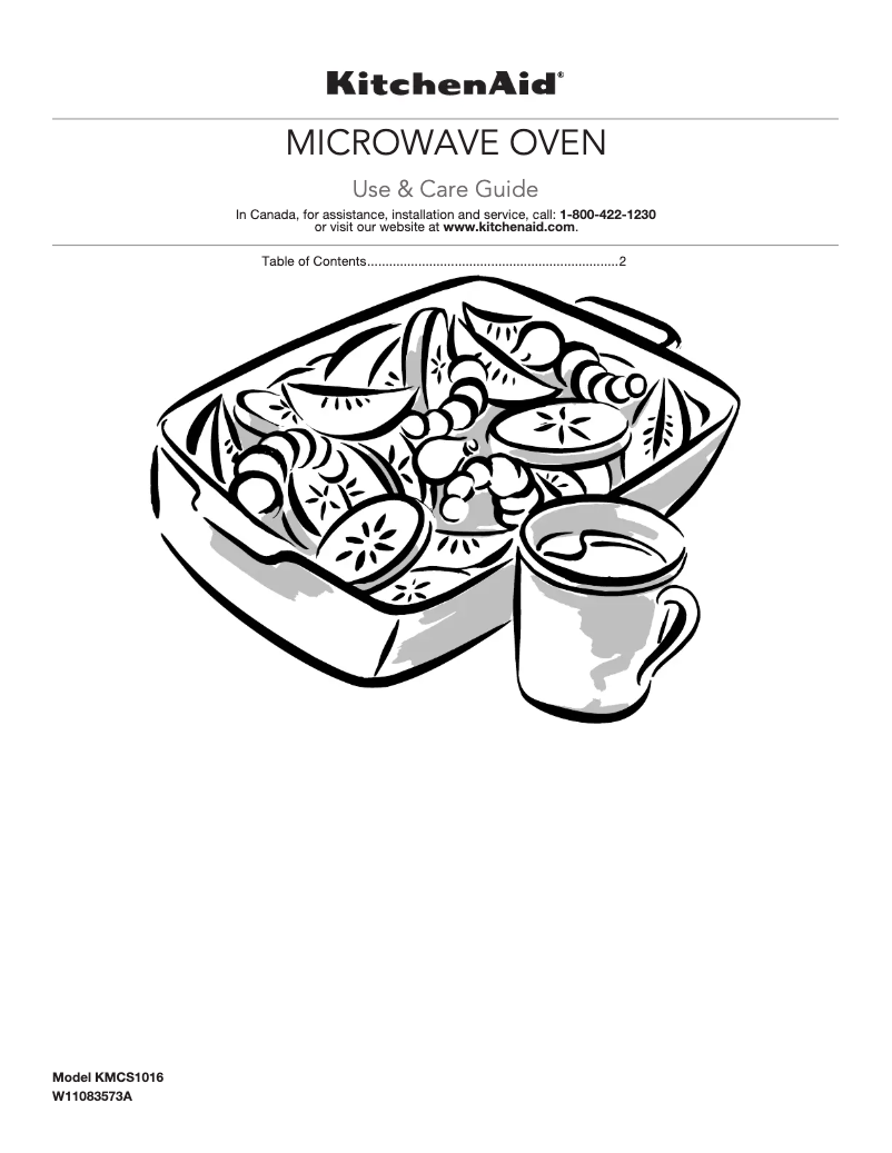 Page 1 de la notice Manuel utilisateur KitchenAid KMCS3022GSS