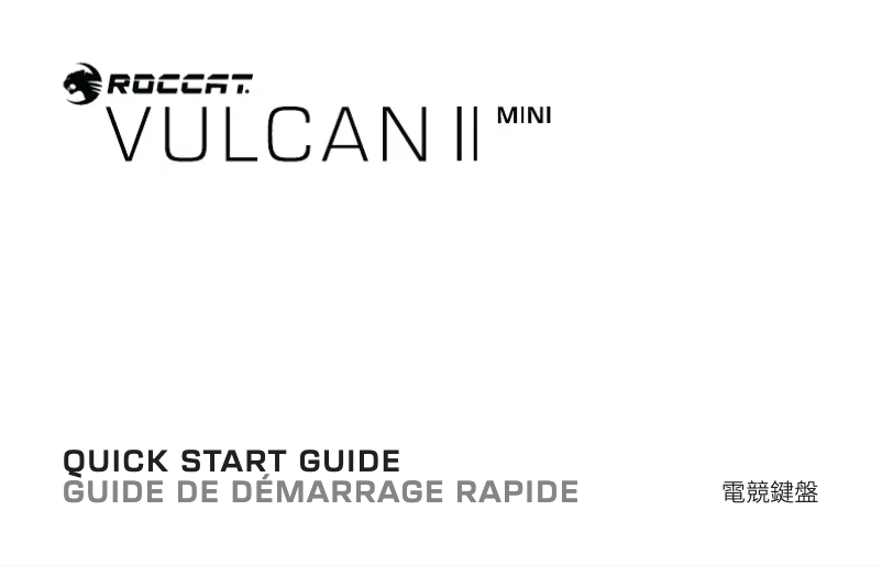 Página 1 del manual Manual de usuario Roccat Vulcan II Mini