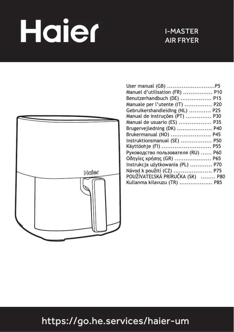 Page 1 de la notice Manuel utilisateur Haier HAF5011