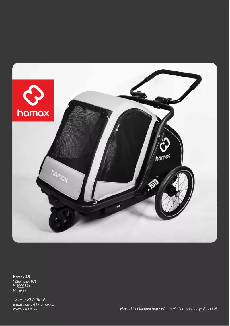 Page 1 de la notice Manuel utilisateur Hamax Pluto