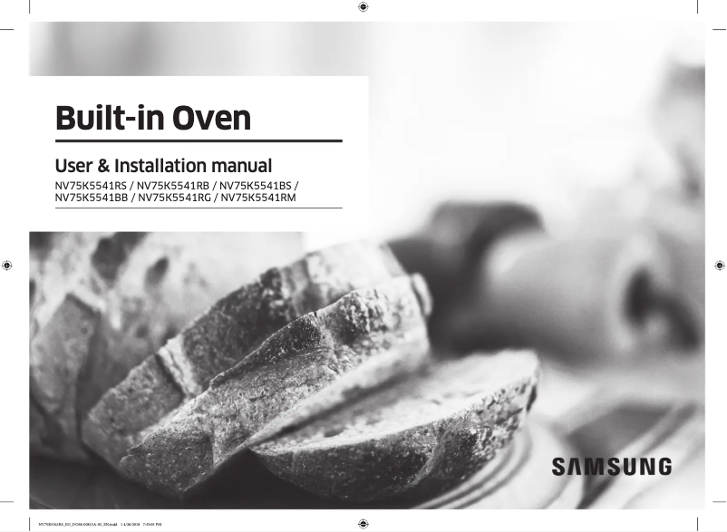 Page n°1 - Manuel utilisateur Samsung NV75K5541RM