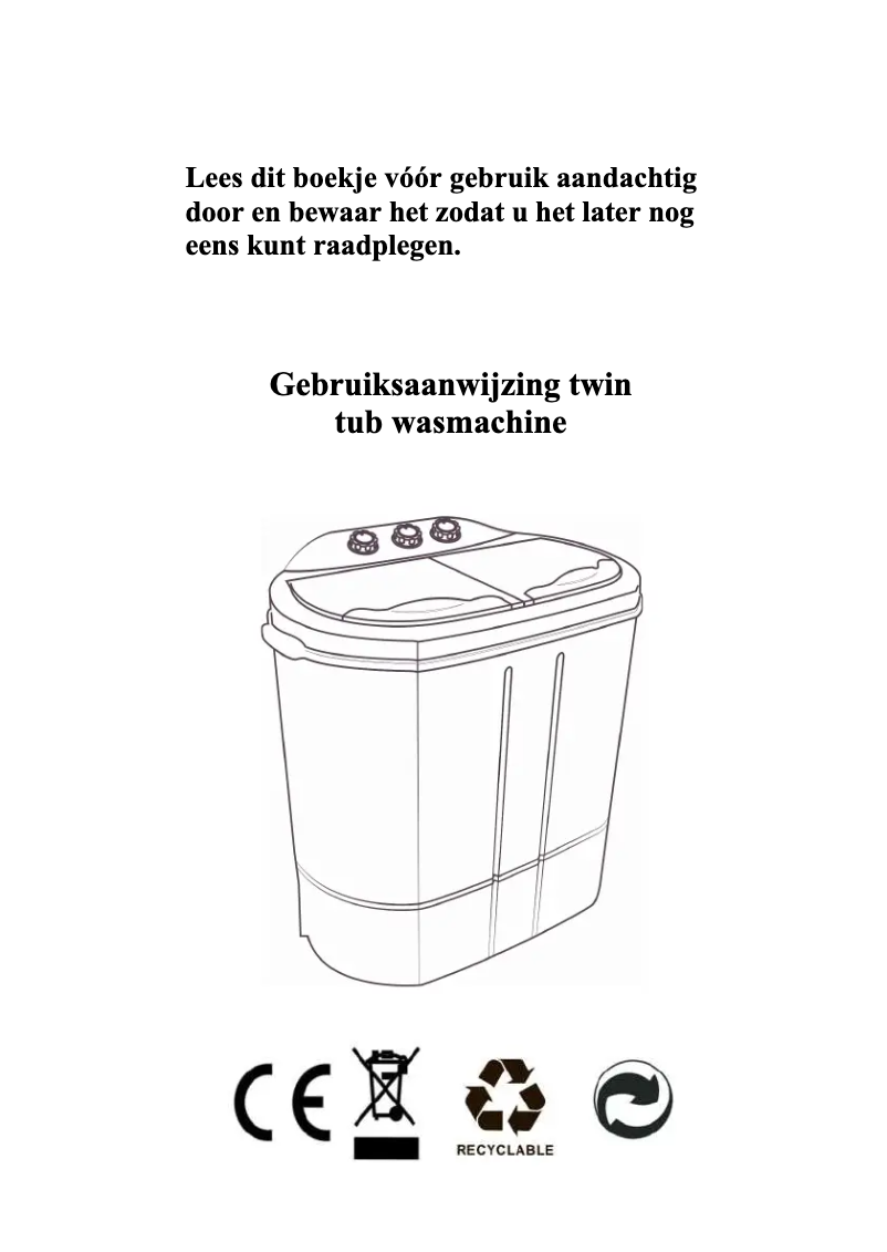 Image de la première page du manuel de l'appareil WMR3700TWIN