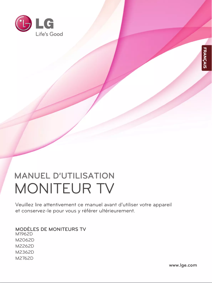 Page n°1 - Manuel utilisateur LG M2762D
