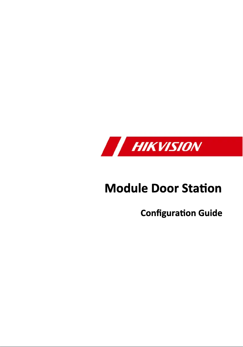 Página 1 del manual Manual de usuario Hikvision DS-KIS602/S