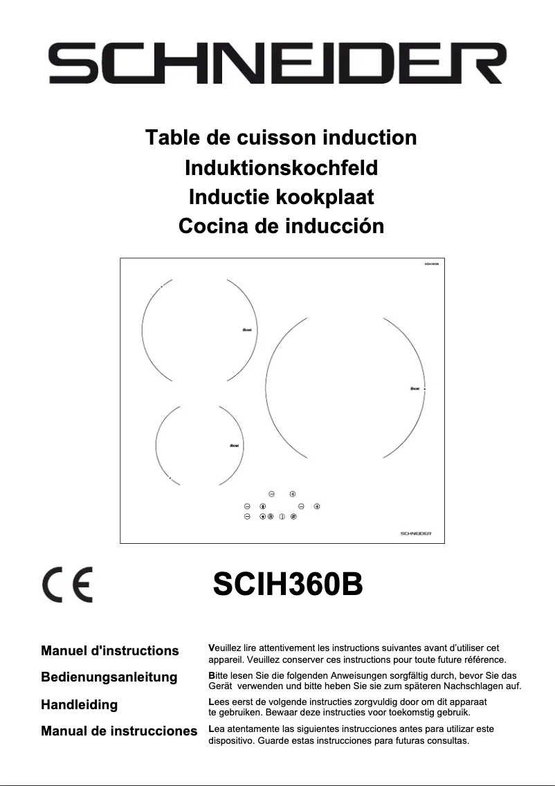 Image de la première page du manuel de l'appareil SCIH360B
