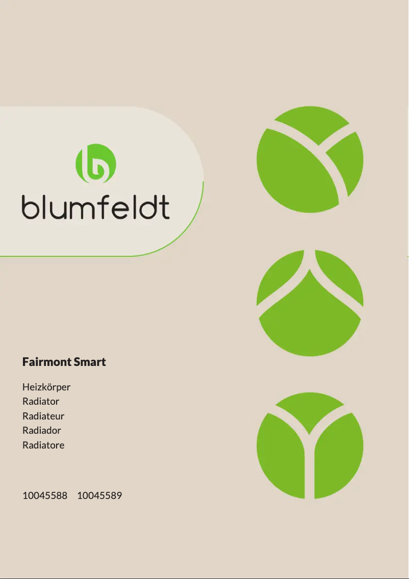 Page 1 de la notice Manuel utilisateur Blumfeldt Fairmont Smart